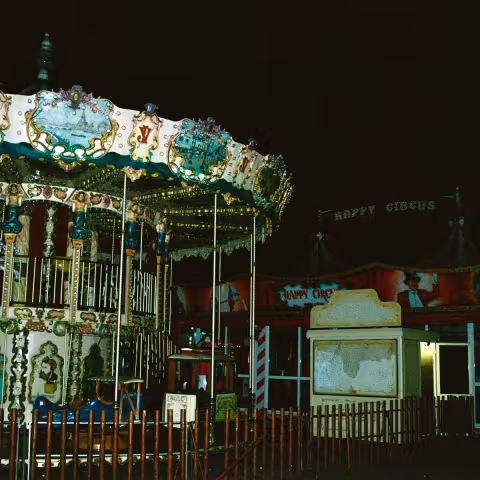 Carrousel in a carnival